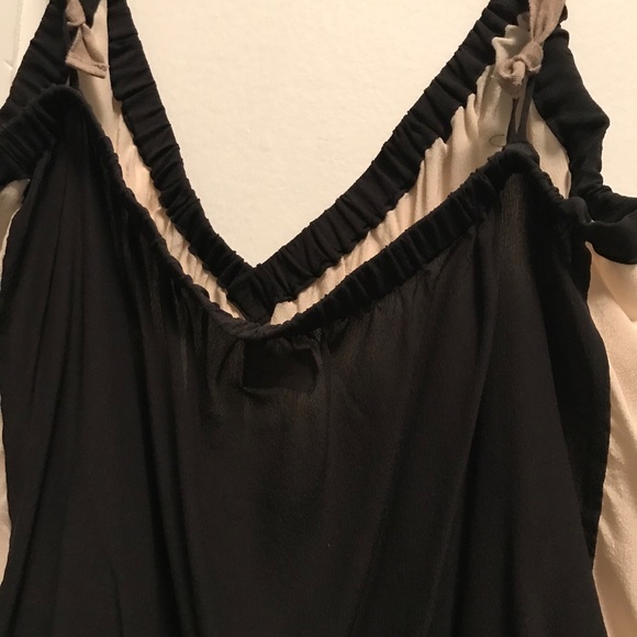 Pomandère black and cream, silk tank - Picture 2 of 7